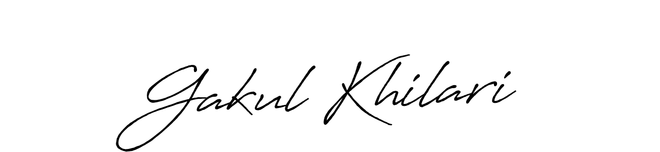 Make a beautiful signature design for name Gakul Khilari. Use this online signature maker to create a handwritten signature for free. Gakul Khilari signature style 7 images and pictures png
