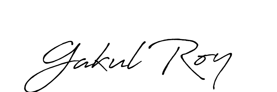 Also we have Gakul Roy name is the best signature style. Create professional handwritten signature collection using Antro_Vectra_Bolder autograph style. Gakul Roy signature style 7 images and pictures png