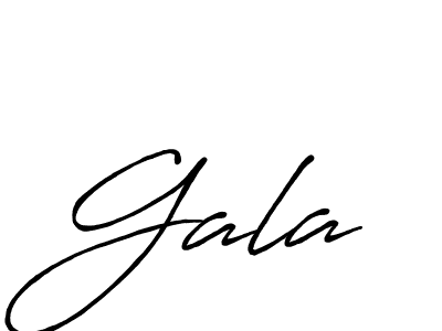 Create a beautiful signature design for name Gala. With this signature (Antro_Vectra_Bolder) fonts, you can make a handwritten signature for free. Gala signature style 7 images and pictures png