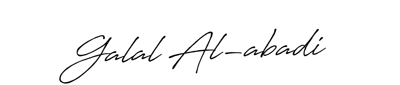 if you are searching for the best signature style for your name Galal Al-abadi. so please give up your signature search. here we have designed multiple signature styles  using Antro_Vectra_Bolder. Galal Al-abadi signature style 7 images and pictures png