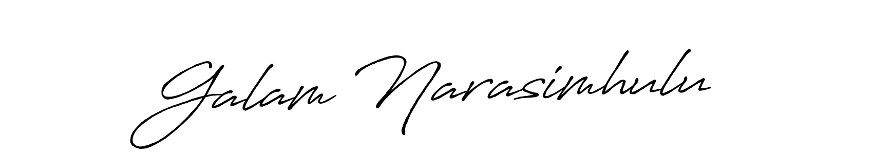 The best way (Antro_Vectra_Bolder) to make a short signature is to pick only two or three words in your name. The name Galam Narasimhulu include a total of six letters. For converting this name. Galam Narasimhulu signature style 7 images and pictures png