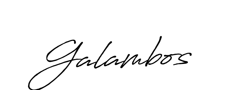 Create a beautiful signature design for name Galambos. With this signature (Antro_Vectra_Bolder) fonts, you can make a handwritten signature for free. Galambos signature style 7 images and pictures png