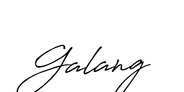 Galang stylish signature style. Best Handwritten Sign (Antro_Vectra_Bolder) for my name. Handwritten Signature Collection Ideas for my name Galang. Galang signature style 7 images and pictures png