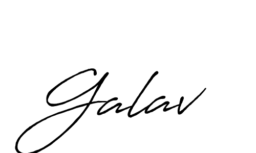 How to make Galav name signature. Use Antro_Vectra_Bolder style for creating short signs online. This is the latest handwritten sign. Galav signature style 7 images and pictures png