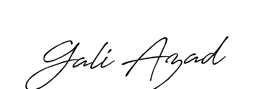 Design your own signature with our free online signature maker. With this signature software, you can create a handwritten (Antro_Vectra_Bolder) signature for name Gali Azad. Gali Azad signature style 7 images and pictures png