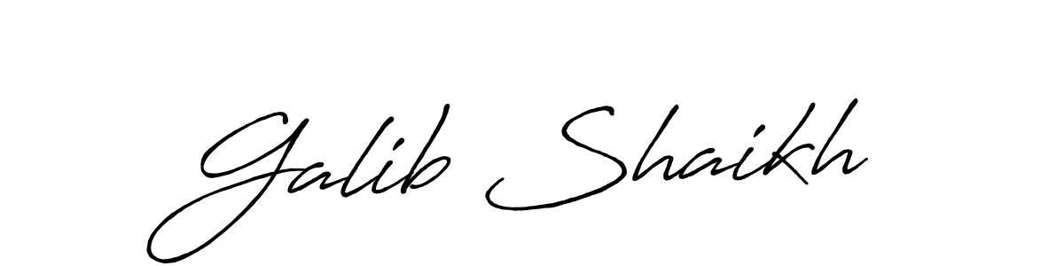 Best and Professional Signature Style for Galib Shaikh. Antro_Vectra_Bolder Best Signature Style Collection. Galib Shaikh signature style 7 images and pictures png