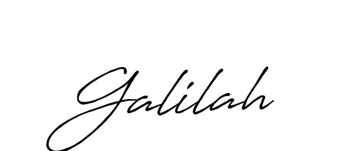 Galilah stylish signature style. Best Handwritten Sign (Antro_Vectra_Bolder) for my name. Handwritten Signature Collection Ideas for my name Galilah. Galilah signature style 7 images and pictures png