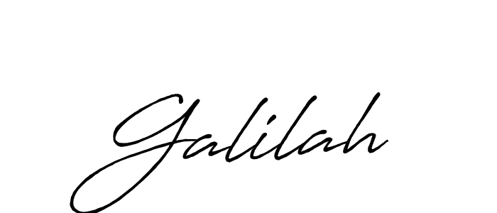 Galilah stylish signature style. Best Handwritten Sign (Antro_Vectra_Bolder) for my name. Handwritten Signature Collection Ideas for my name Galilah. Galilah signature style 7 images and pictures png
