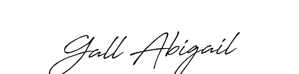Make a beautiful signature design for name Gall Abigail. With this signature (Antro_Vectra_Bolder) style, you can create a handwritten signature for free. Gall Abigail signature style 7 images and pictures png