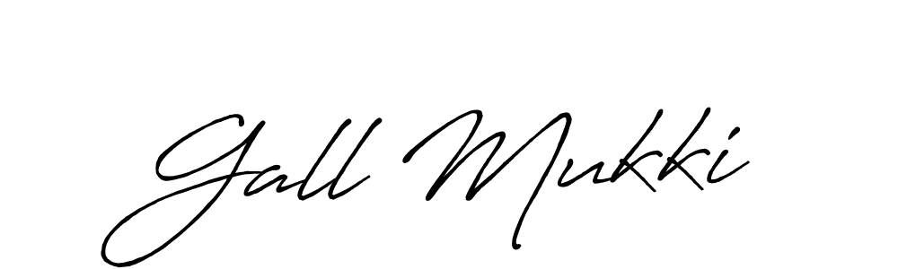 Create a beautiful signature design for name Gall Mukki. With this signature (Antro_Vectra_Bolder) fonts, you can make a handwritten signature for free. Gall Mukki signature style 7 images and pictures png