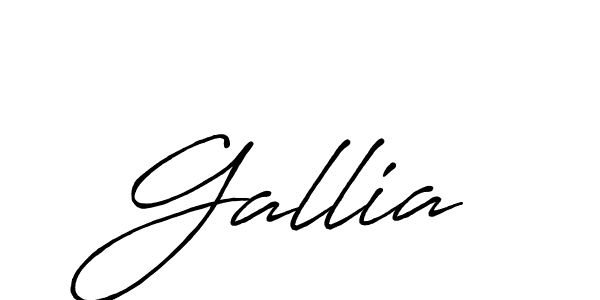 Gallia stylish signature style. Best Handwritten Sign (Antro_Vectra_Bolder) for my name. Handwritten Signature Collection Ideas for my name Gallia. Gallia signature style 7 images and pictures png