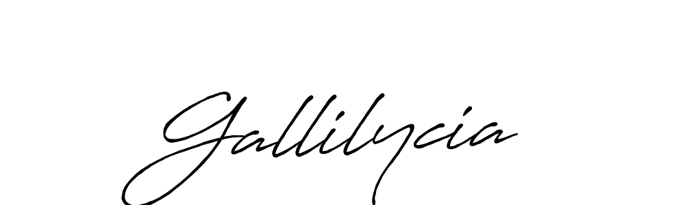 Gallilycia stylish signature style. Best Handwritten Sign (Antro_Vectra_Bolder) for my name. Handwritten Signature Collection Ideas for my name Gallilycia. Gallilycia signature style 7 images and pictures png