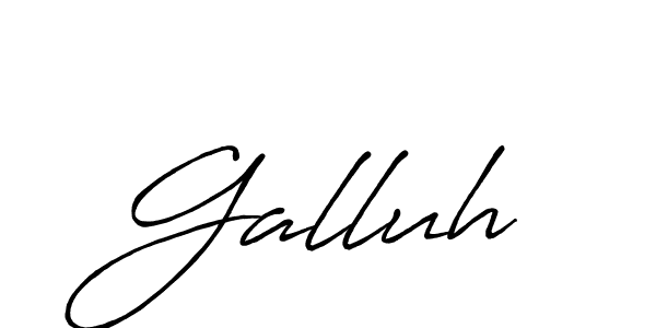 How to make Galluh name signature. Use Antro_Vectra_Bolder style for creating short signs online. This is the latest handwritten sign. Galluh signature style 7 images and pictures png