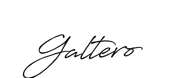 How to make Galtero signature? Antro_Vectra_Bolder is a professional autograph style. Create handwritten signature for Galtero name. Galtero signature style 7 images and pictures png