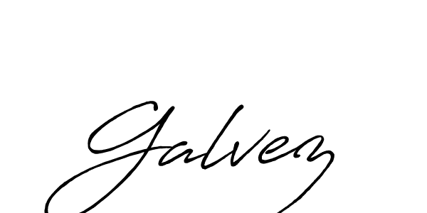 Design your own signature with our free online signature maker. With this signature software, you can create a handwritten (Antro_Vectra_Bolder) signature for name Galvez. Galvez signature style 7 images and pictures png