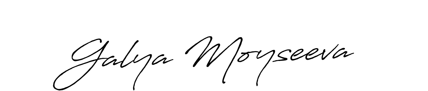 Also we have Galya Moyseeva name is the best signature style. Create professional handwritten signature collection using Antro_Vectra_Bolder autograph style. Galya Moyseeva signature style 7 images and pictures png
