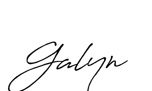 It looks lik you need a new signature style for name Galyn. Design unique handwritten (Antro_Vectra_Bolder) signature with our free signature maker in just a few clicks. Galyn signature style 7 images and pictures png