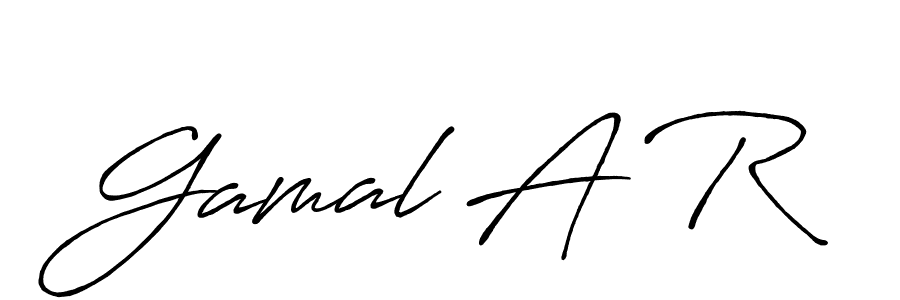 See photos of Gamal A R official signature by Spectra . Check more albums & portfolios. Read reviews & check more about Antro_Vectra_Bolder font. Gamal A R signature style 7 images and pictures png