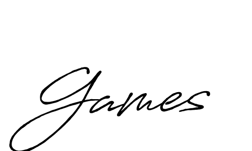Also we have Games name is the best signature style. Create professional handwritten signature collection using Antro_Vectra_Bolder autograph style. Games signature style 7 images and pictures png
