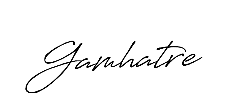 Also we have Gamhatre name is the best signature style. Create professional handwritten signature collection using Antro_Vectra_Bolder autograph style. Gamhatre signature style 7 images and pictures png