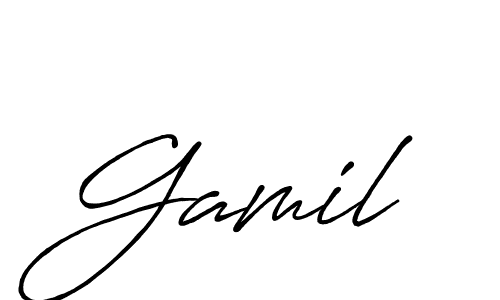 Make a beautiful signature design for name Gamil. Use this online signature maker to create a handwritten signature for free. Gamil signature style 7 images and pictures png