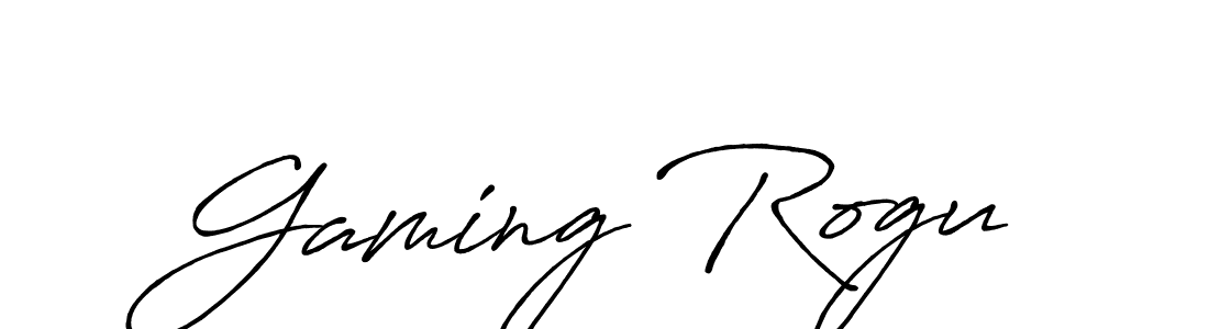 Make a beautiful signature design for name Gaming Rogu. With this signature (Antro_Vectra_Bolder) style, you can create a handwritten signature for free. Gaming Rogu signature style 7 images and pictures png