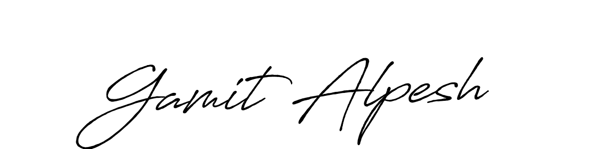 You should practise on your own different ways (Antro_Vectra_Bolder) to write your name (Gamit Alpesh) in signature. don't let someone else do it for you. Gamit Alpesh signature style 7 images and pictures png