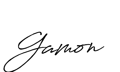 Create a beautiful signature design for name Gamon. With this signature (Antro_Vectra_Bolder) fonts, you can make a handwritten signature for free. Gamon signature style 7 images and pictures png