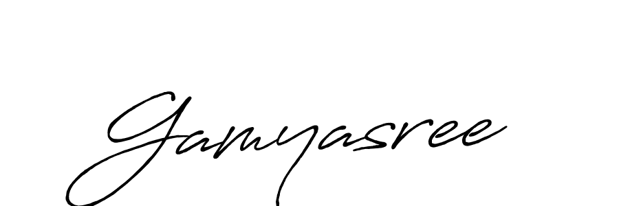 Also You can easily find your signature by using the search form. We will create Gamyasree name handwritten signature images for you free of cost using Antro_Vectra_Bolder sign style. Gamyasree signature style 7 images and pictures png