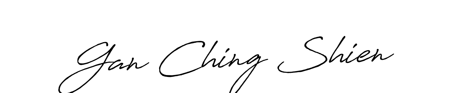 Once you've used our free online signature maker to create your best signature Antro_Vectra_Bolder style, it's time to enjoy all of the benefits that Gan Ching Shien name signing documents. Gan Ching Shien signature style 7 images and pictures png