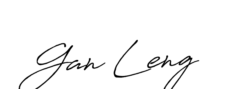 Best and Professional Signature Style for Gan Leng. Antro_Vectra_Bolder Best Signature Style Collection. Gan Leng signature style 7 images and pictures png