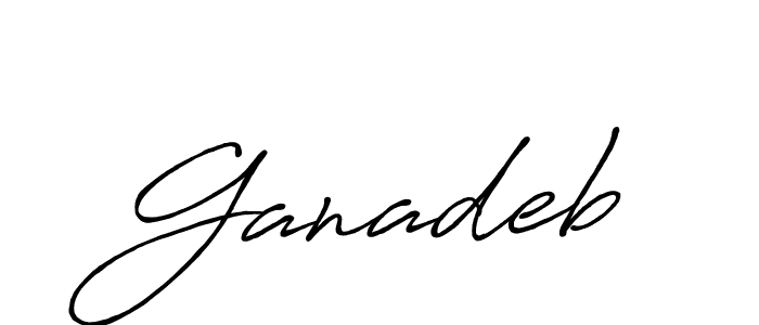You should practise on your own different ways (Antro_Vectra_Bolder) to write your name (Ganadeb) in signature. don't let someone else do it for you. Ganadeb signature style 7 images and pictures png