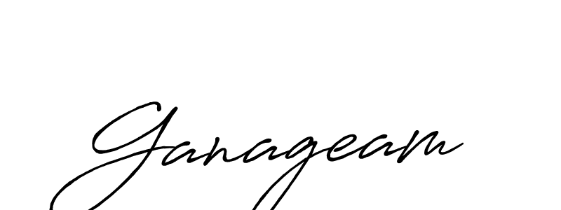 Create a beautiful signature design for name Ganageam. With this signature (Antro_Vectra_Bolder) fonts, you can make a handwritten signature for free. Ganageam signature style 7 images and pictures png