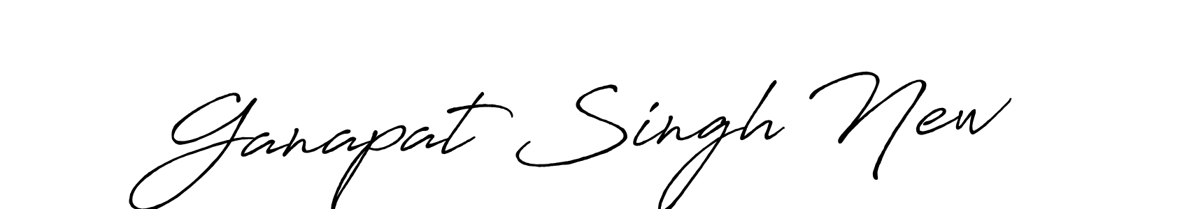 Use a signature maker to create a handwritten signature online. With this signature software, you can design (Antro_Vectra_Bolder) your own signature for name Ganapat Singh New. Ganapat Singh New signature style 7 images and pictures png