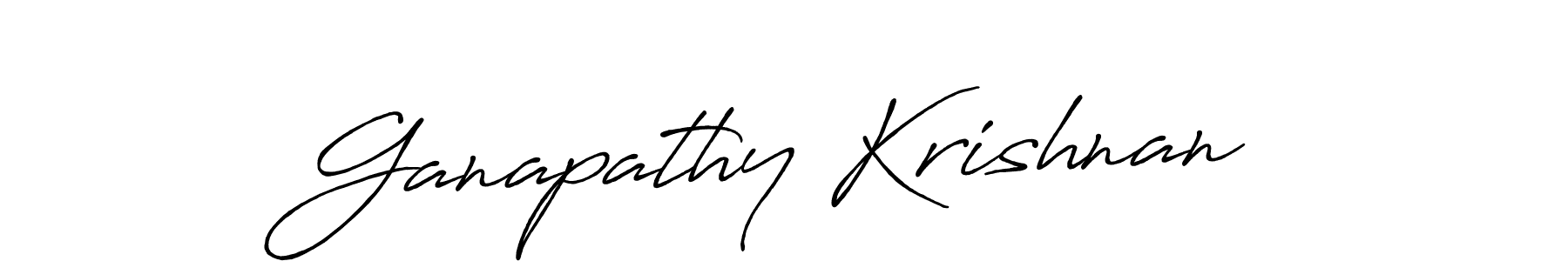 Antro_Vectra_Bolder is a professional signature style that is perfect for those who want to add a touch of class to their signature. It is also a great choice for those who want to make their signature more unique. Get Ganapathy Krishnan name to fancy signature for free. Ganapathy Krishnan signature style 7 images and pictures png