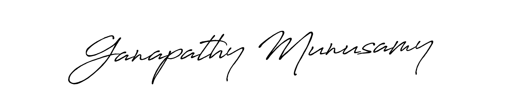 Ganapathy Munusamy stylish signature style. Best Handwritten Sign (Antro_Vectra_Bolder) for my name. Handwritten Signature Collection Ideas for my name Ganapathy Munusamy. Ganapathy Munusamy signature style 7 images and pictures png