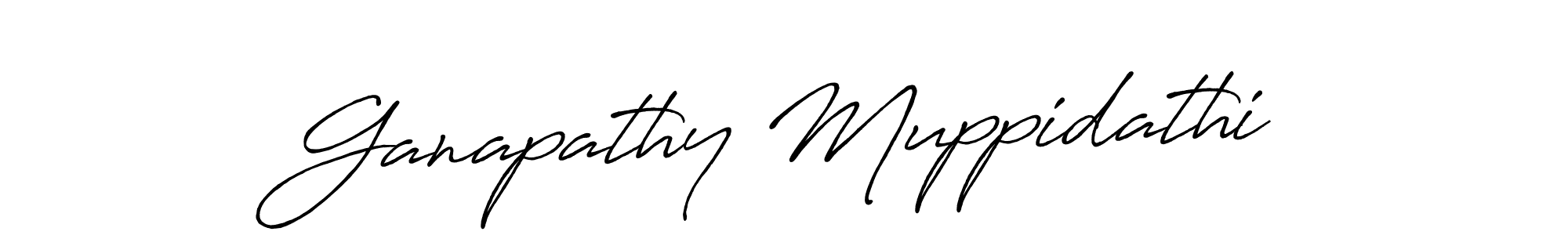 Design your own signature with our free online signature maker. With this signature software, you can create a handwritten (Antro_Vectra_Bolder) signature for name Ganapathy Muppidathi. Ganapathy Muppidathi signature style 7 images and pictures png