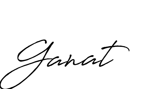 Also we have Ganat name is the best signature style. Create professional handwritten signature collection using Antro_Vectra_Bolder autograph style. Ganat signature style 7 images and pictures png