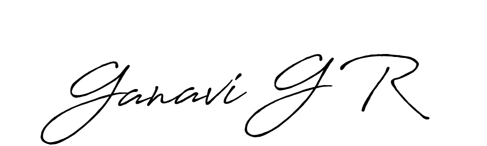 How to Draw Ganavi G R signature style? Antro_Vectra_Bolder is a latest design signature styles for name Ganavi G R. Ganavi G R signature style 7 images and pictures png