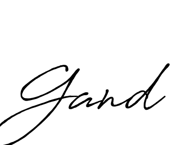 Make a beautiful signature design for name Gand. With this signature (Antro_Vectra_Bolder) style, you can create a handwritten signature for free. Gand signature style 7 images and pictures png