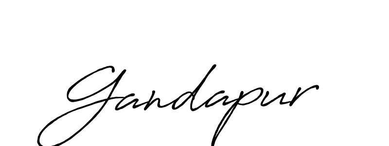 Also we have Gandapur name is the best signature style. Create professional handwritten signature collection using Antro_Vectra_Bolder autograph style. Gandapur signature style 7 images and pictures png