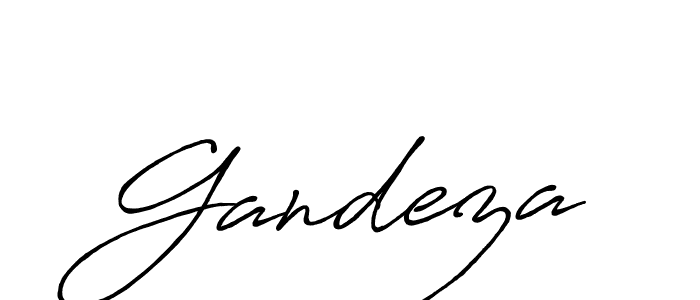 How to make Gandeza name signature. Use Antro_Vectra_Bolder style for creating short signs online. This is the latest handwritten sign. Gandeza signature style 7 images and pictures png