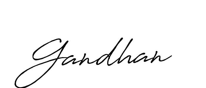 Design your own signature with our free online signature maker. With this signature software, you can create a handwritten (Antro_Vectra_Bolder) signature for name Gandhan. Gandhan signature style 7 images and pictures png
