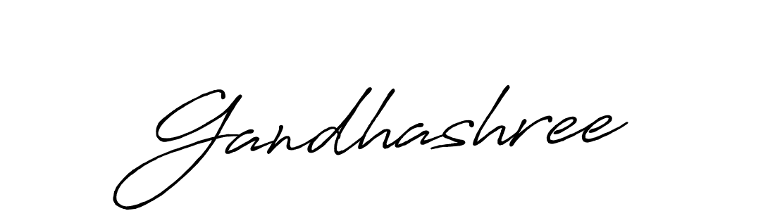 Use a signature maker to create a handwritten signature online. With this signature software, you can design (Antro_Vectra_Bolder) your own signature for name Gandhashree. Gandhashree signature style 7 images and pictures png
