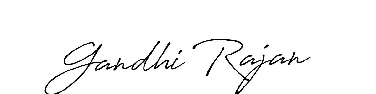 Also we have Gandhi Rajan name is the best signature style. Create professional handwritten signature collection using Antro_Vectra_Bolder autograph style. Gandhi Rajan signature style 7 images and pictures png