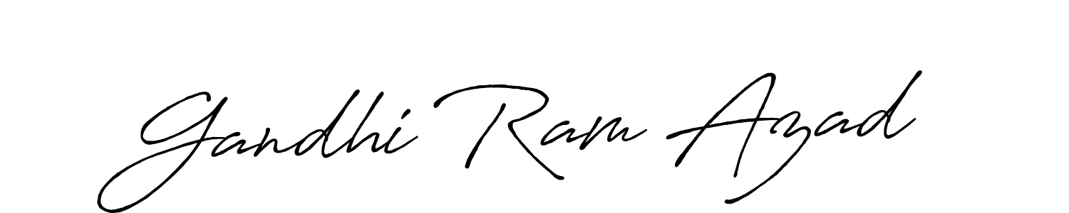 You can use this online signature creator to create a handwritten signature for the name Gandhi Ram Azad. This is the best online autograph maker. Gandhi Ram Azad signature style 7 images and pictures png