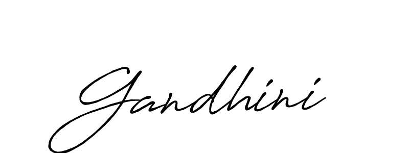 Also we have Gandhini name is the best signature style. Create professional handwritten signature collection using Antro_Vectra_Bolder autograph style. Gandhini signature style 7 images and pictures png