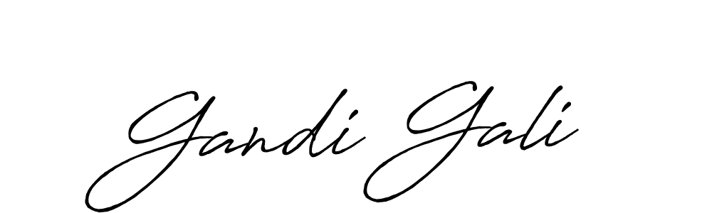 Make a beautiful signature design for name Gandi Gali. With this signature (Antro_Vectra_Bolder) style, you can create a handwritten signature for free. Gandi Gali signature style 7 images and pictures png