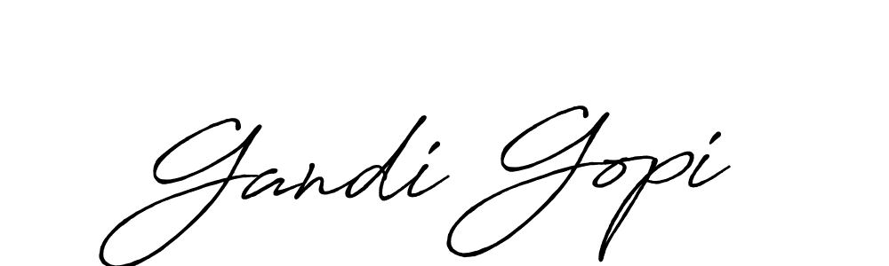 Create a beautiful signature design for name Gandi Gopi. With this signature (Antro_Vectra_Bolder) fonts, you can make a handwritten signature for free. Gandi Gopi signature style 7 images and pictures png