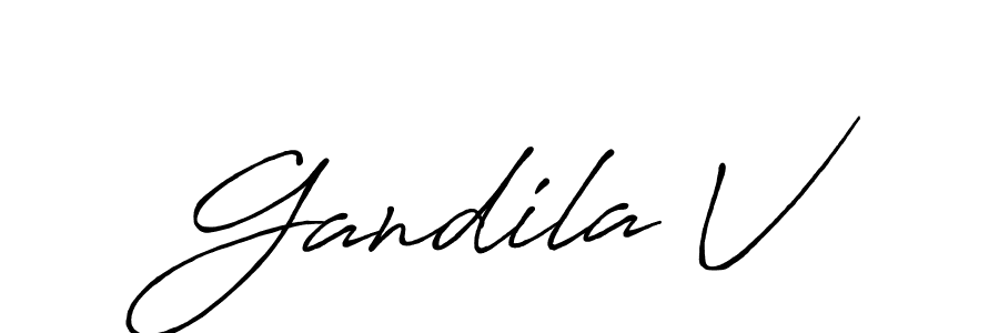 How to Draw Gandila V signature style? Antro_Vectra_Bolder is a latest design signature styles for name Gandila V. Gandila V signature style 7 images and pictures png